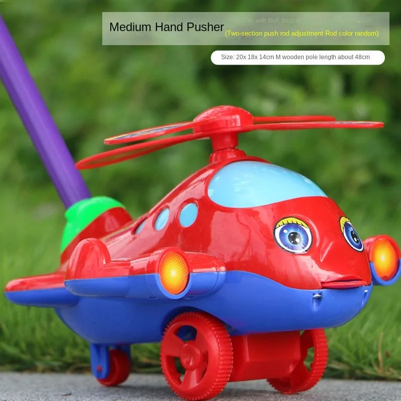Interactive Baby Push Toy with Bell – Airplane Walker Toy