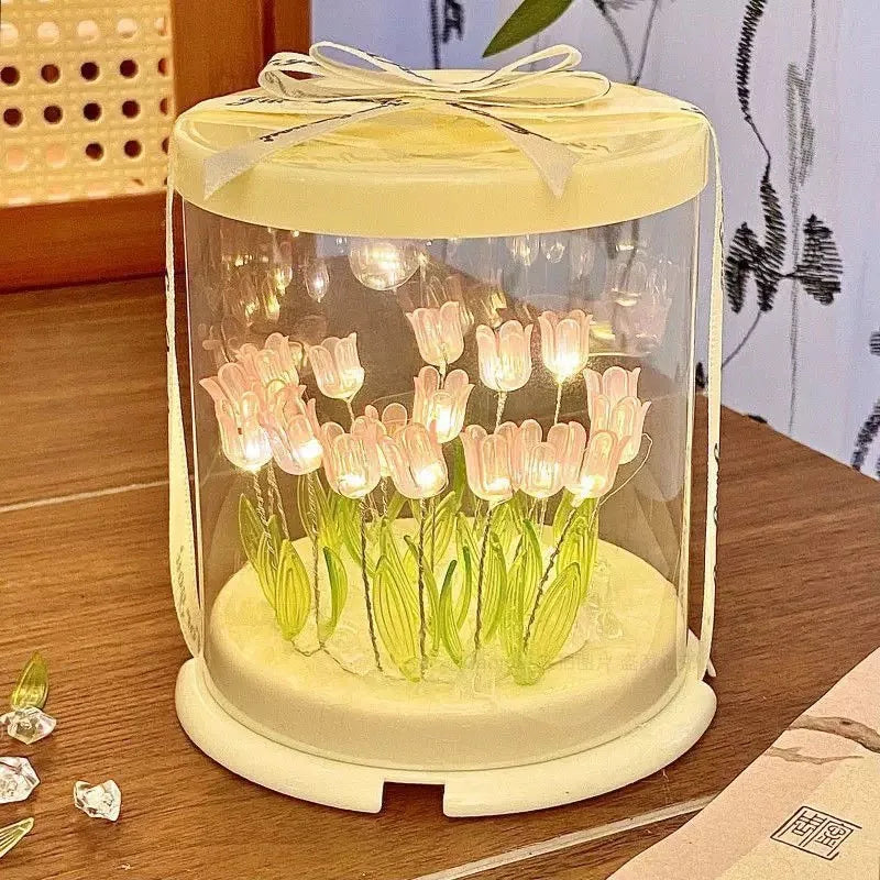 Tulip Night Light – DIY Flower Lamp for Bedroom Decor