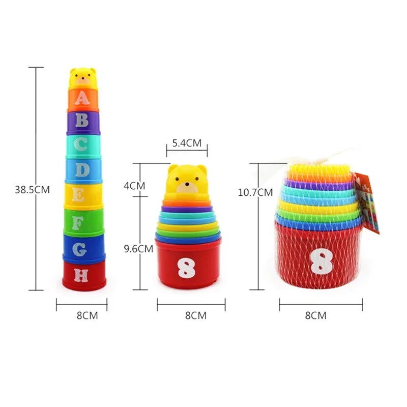 Cup Stacking Game for Kids Speed Challenge Educational Board Toy