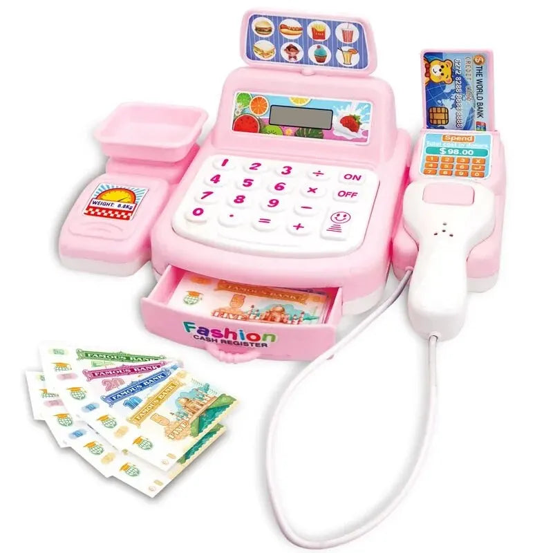 Supermarket Cashier Toy with Lights and Sounds for Kids