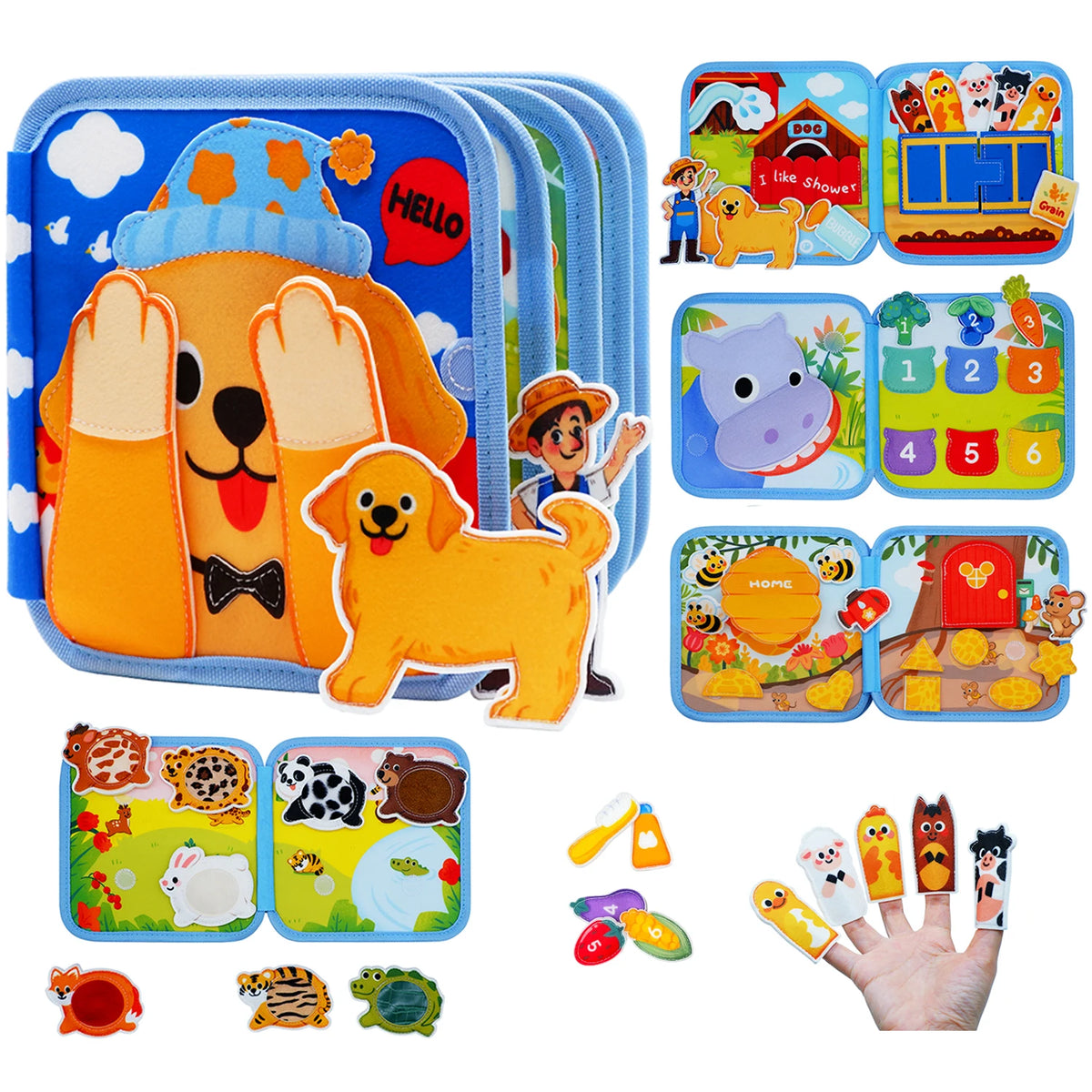 A hands-on, portable activity book for playful learning wherever you go.