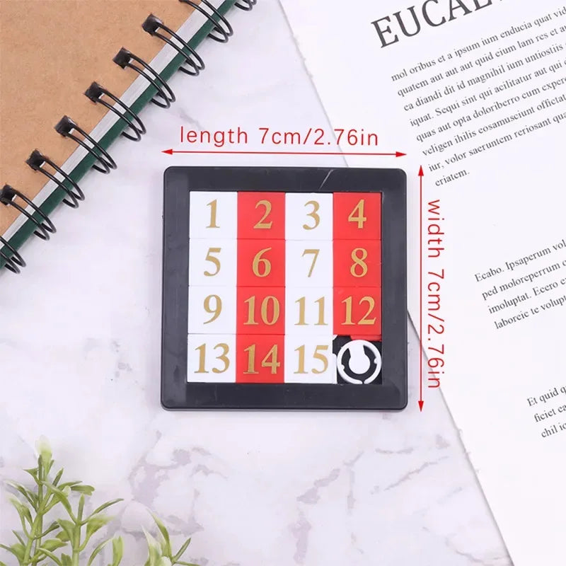 Magnetic Number Sliding Puzzle for Kids & Adults Travel Toy