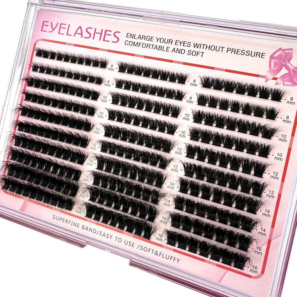 Cluster Eyelash Extensions – 300pcs Wispy Fluffy Lash Clusters
