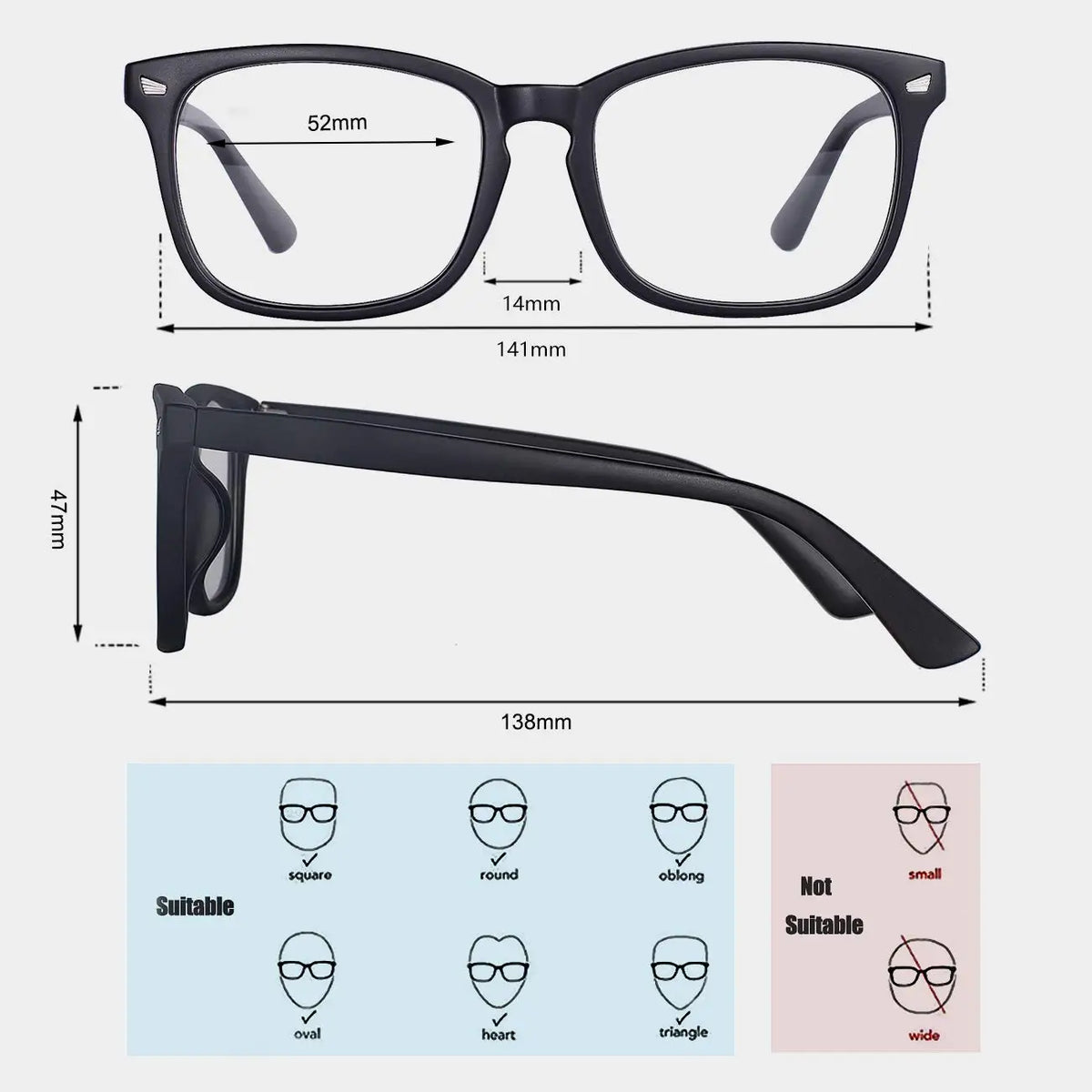 Blue Light Blocking Glasses – 3PCS Computer & Gaming Glasses