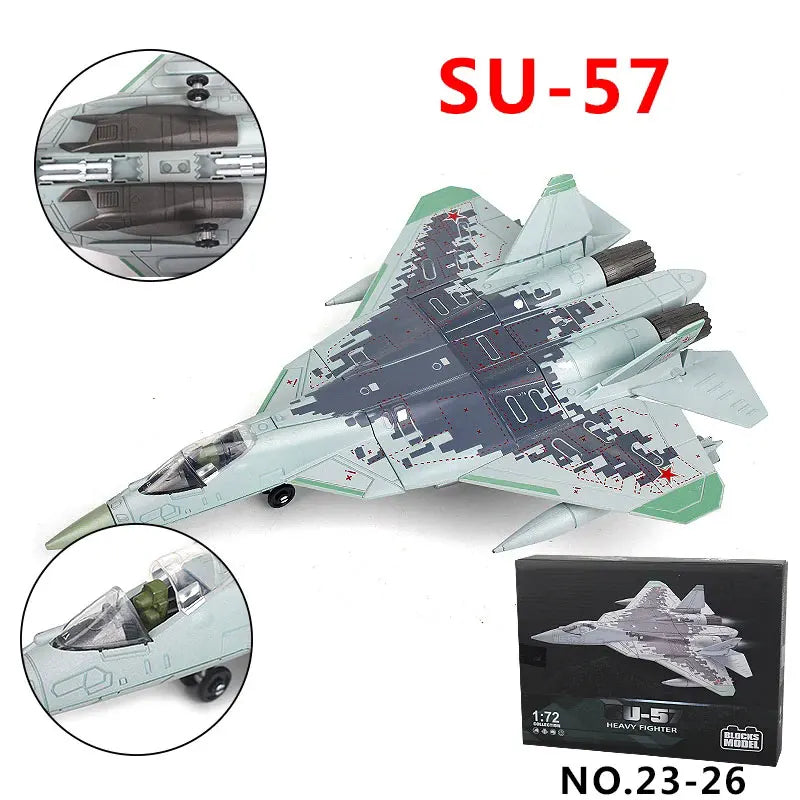 1:72 Scale Fighter Jet Model Building Kit – ABS Plastic
