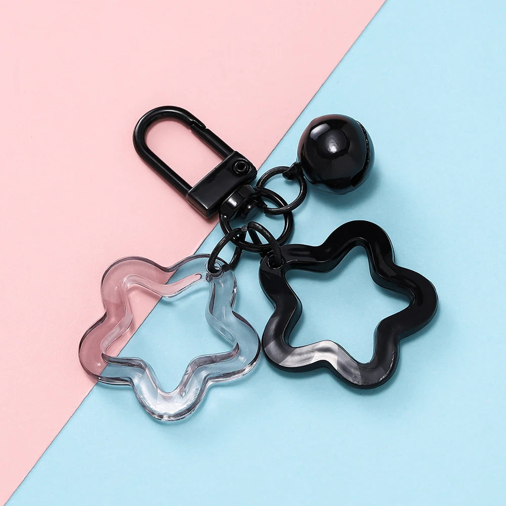 Fashion Keychain with Lobster Clasp Plastic Decorative Key Ring