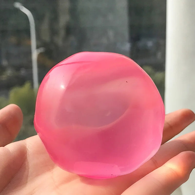 Coconut Squishy Toy – Transparent Mochi Squeeze Fidget