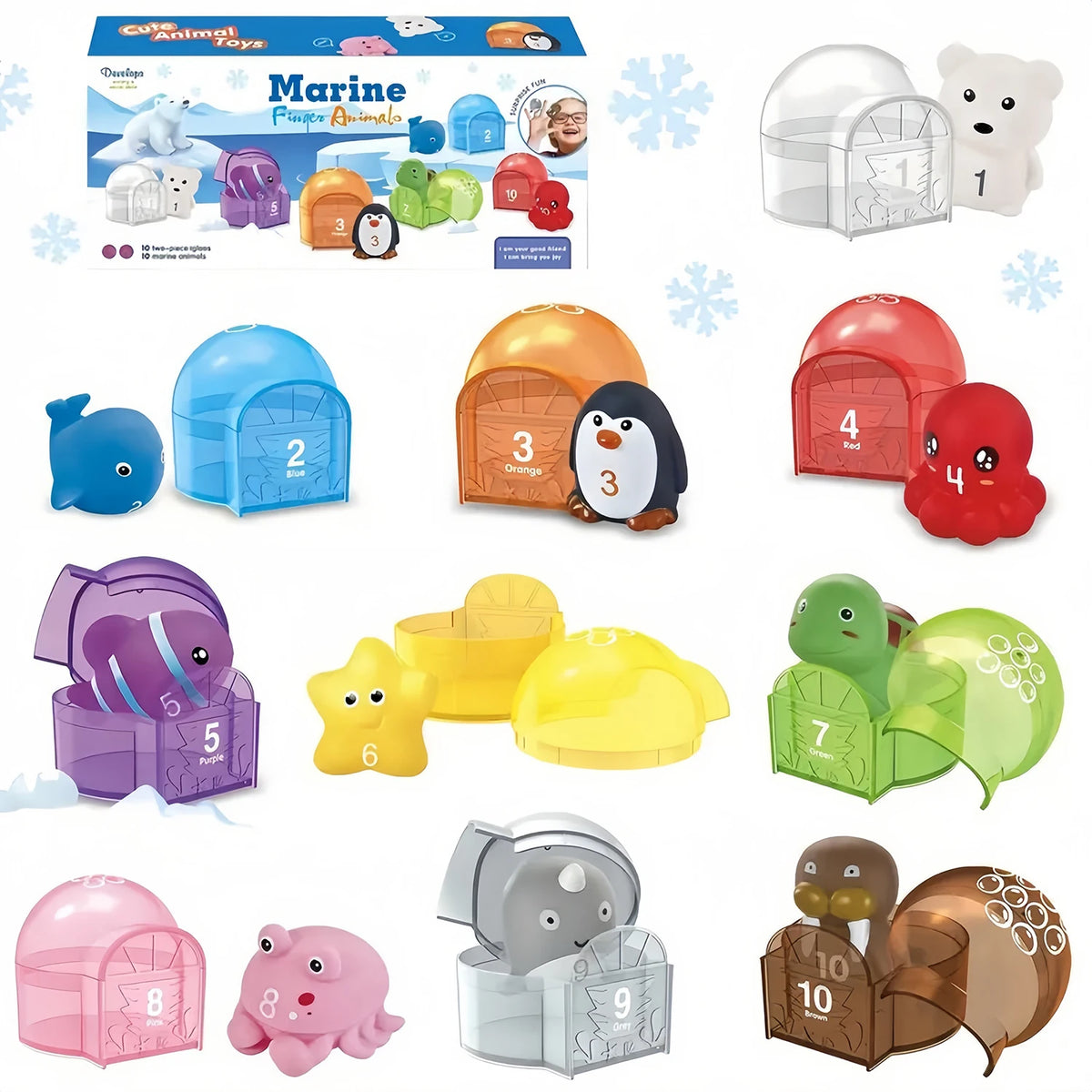 Montessori Farm Train Set – Counting, Matching & Sorting Toy