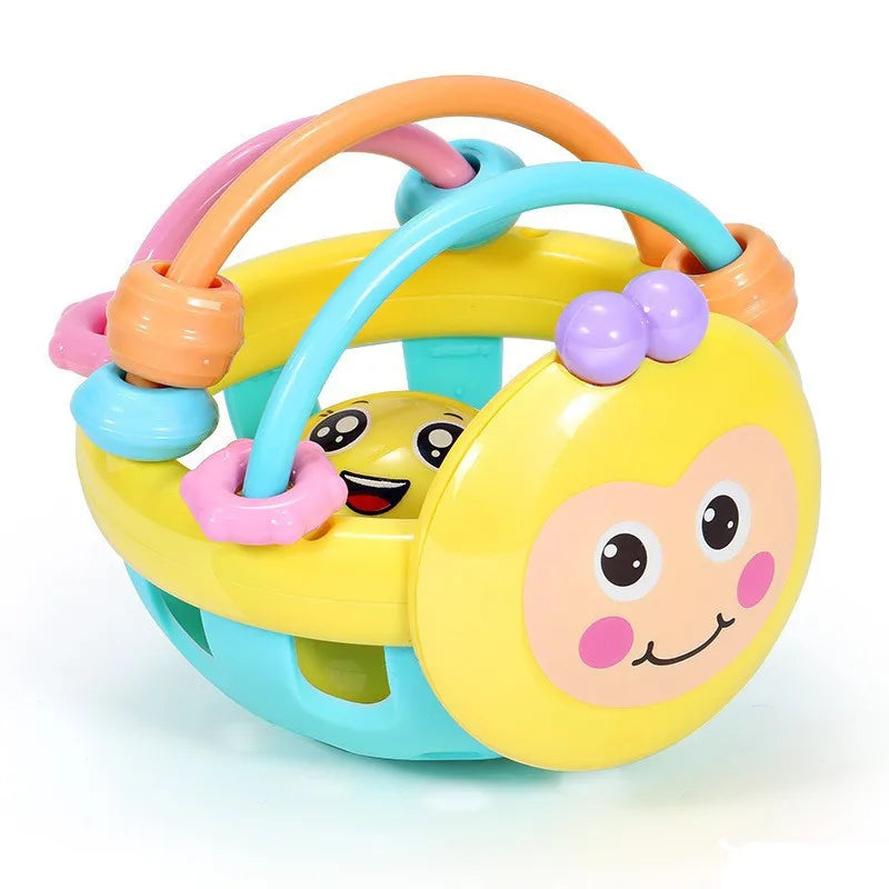 Baby Teething Toy Silicone Sensory Rattle Grasping Ball