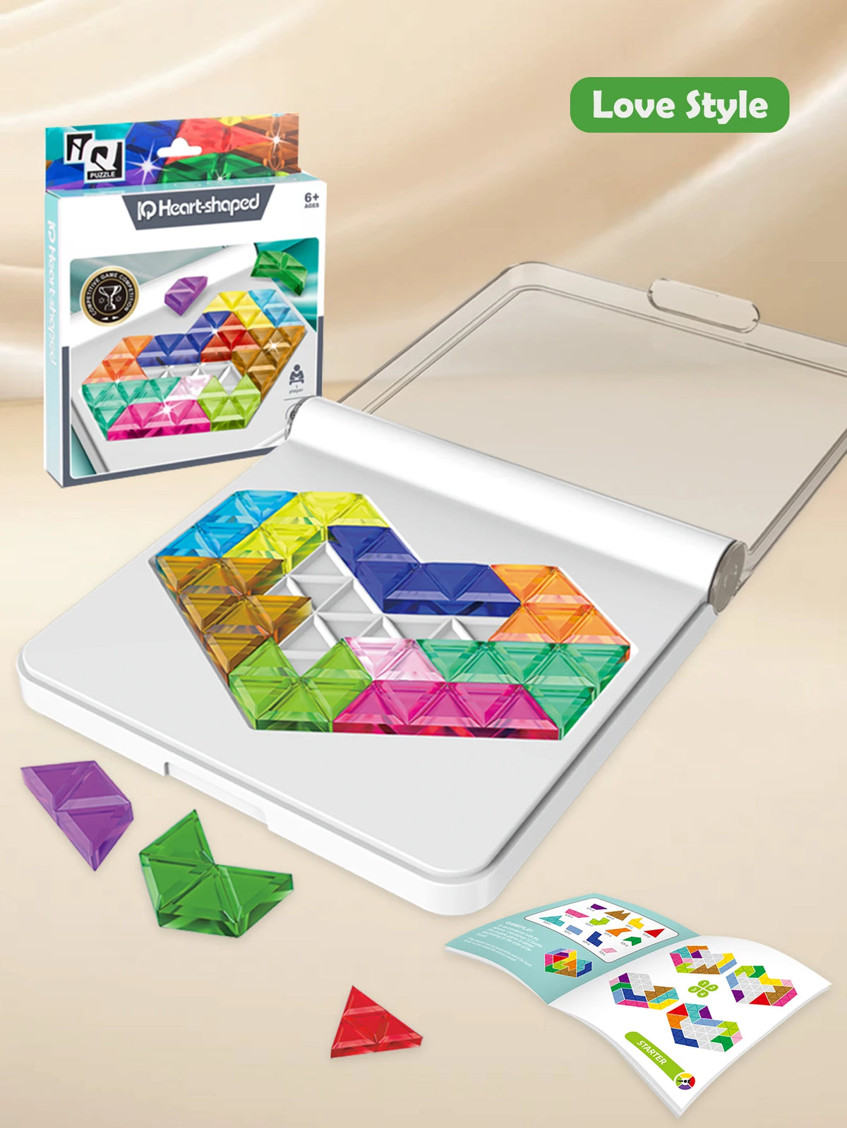 Puzzle Toys Logical Thinking Game Multiple Shapes Colors for Kids