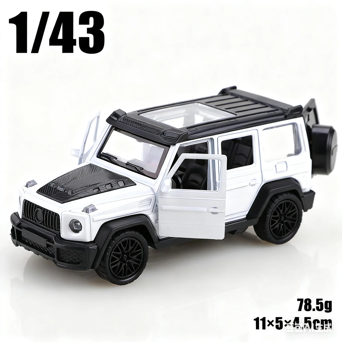 Diecast Toy Car – 1:43 Scale Metal Pull Back Off-Road Vehicle