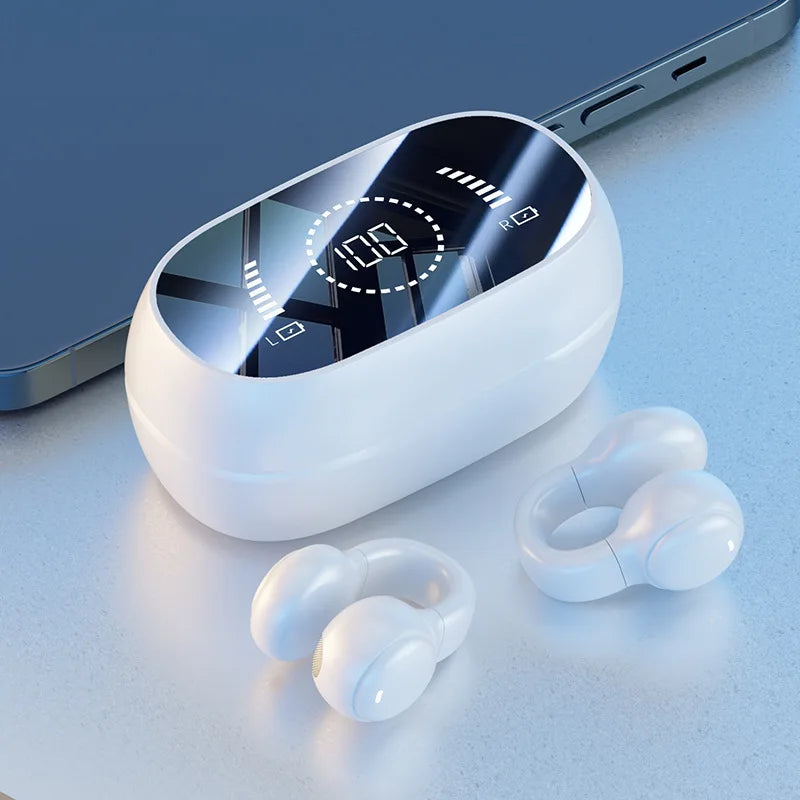 Wireless Bluetooth Earbuds – Soft Silicone Ear Clip Sports Headphones