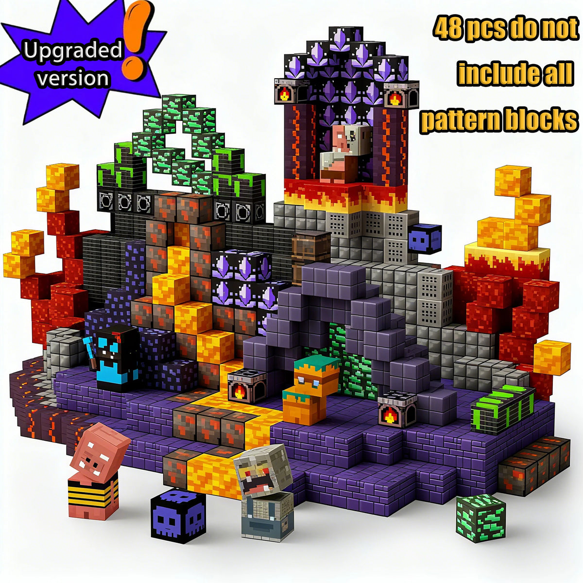Magnetic Building Blocks Cube Set for Creative STEM Play
