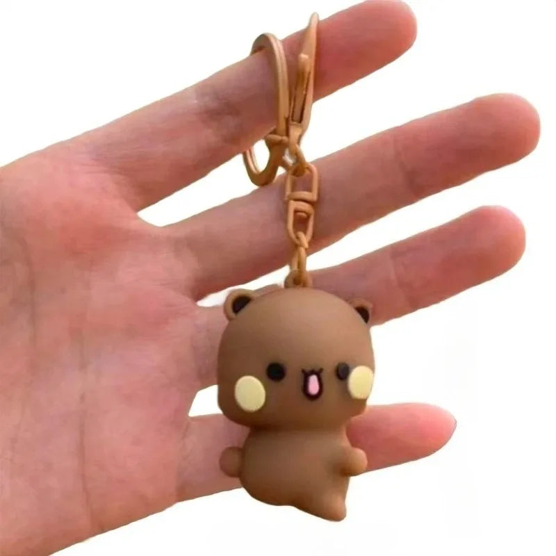 Cute Panda Magnetic Keychain – Backpack Pendant