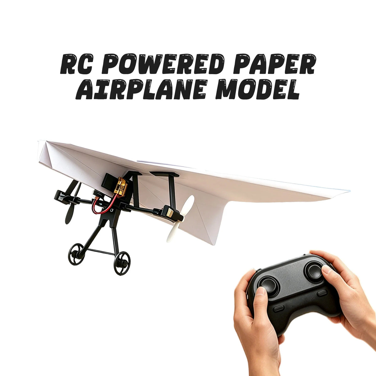 Remote Control Paper Airplane Kit with Electric Power