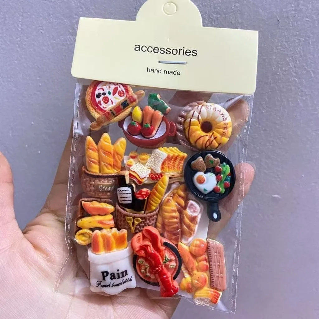 Bread Fridge Magnets – Realistic Refrigerator Decor & Note Holder
