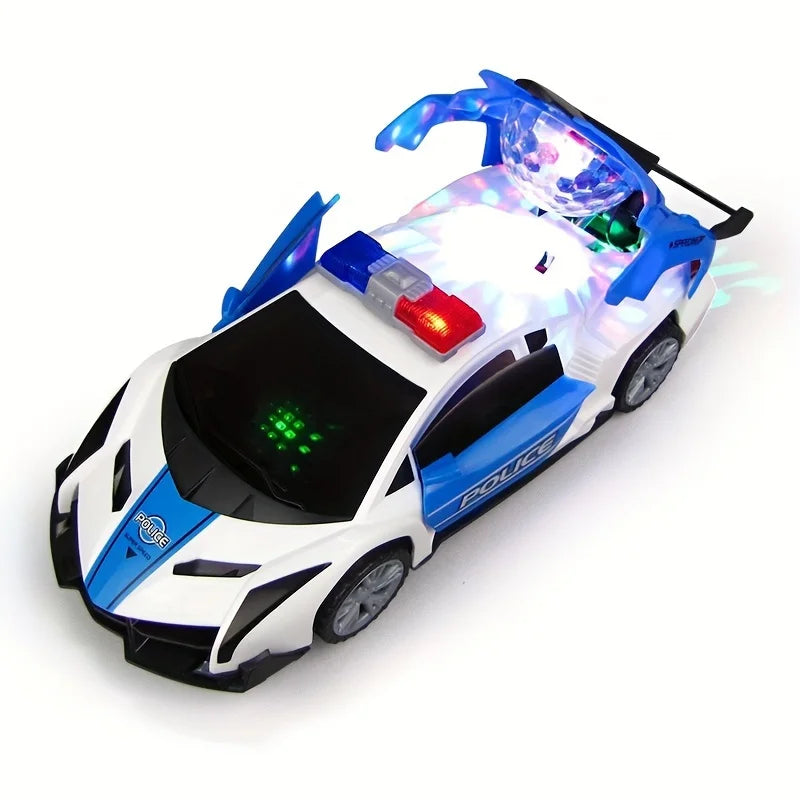 Police Car Toy – Bump & Go Vehicle with Lights and Sounds