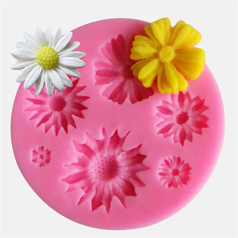 3D Flower Silicone Mold, Fondant Chocolate Cake Decorating Mold
