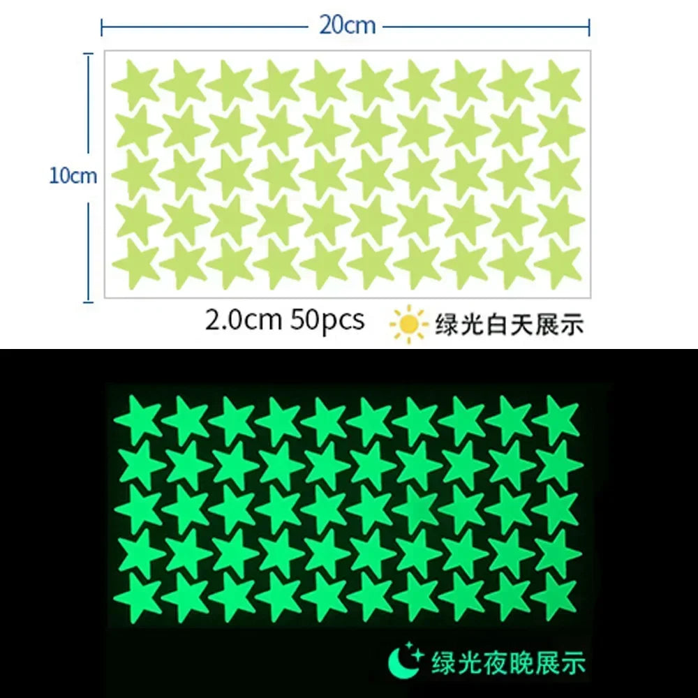 Glow in the Dark Star Stickers for Kids Room Decor
