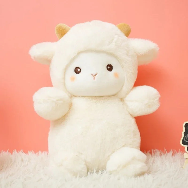 25cm Super Cute Sheep Plush Dolls Kawaii Rabbit Alpaca Toys Stuffed Soft Animal Pillow Birthday Wedding Party Throw Toys
