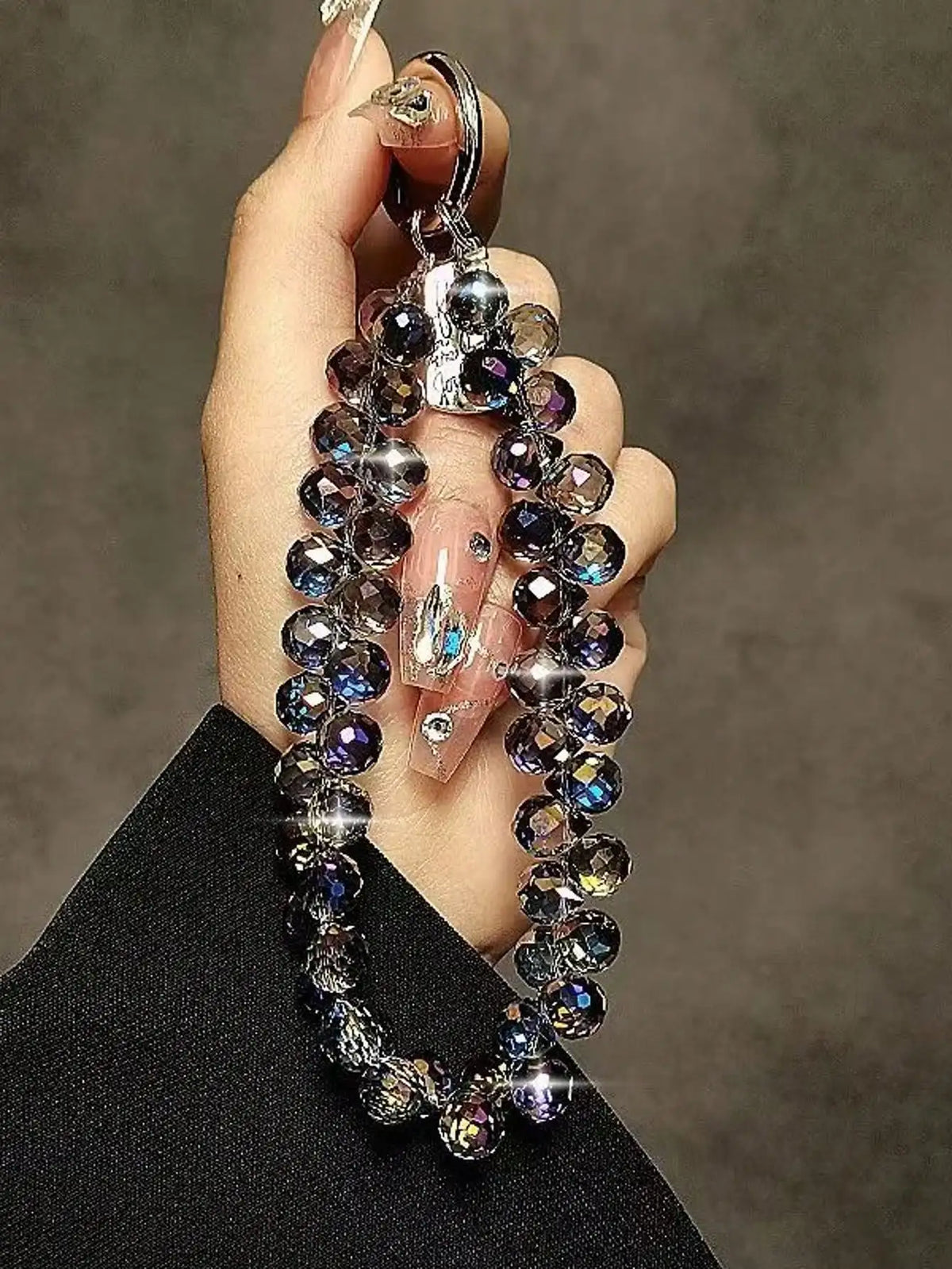 Phone Wrist Lanyard, Colorful Beaded Mobile Phone Strap