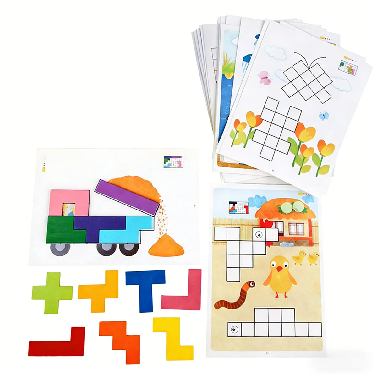 Wooden Brain Teaser Puzzle – Geometric IQ Challenge for Kids & Adults