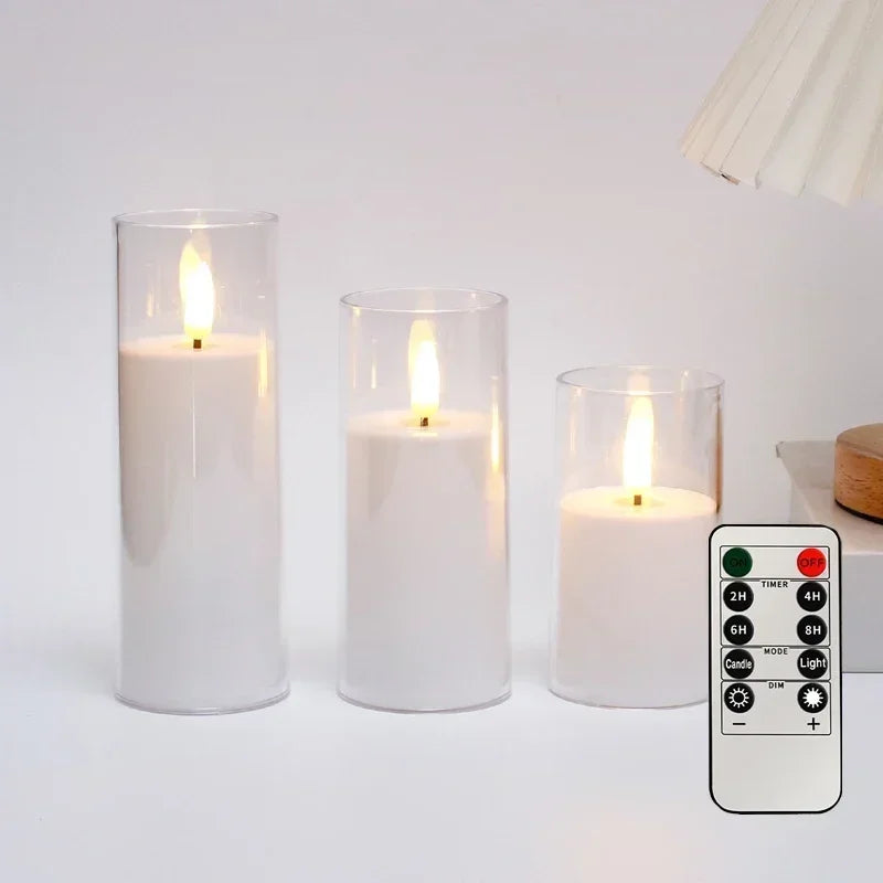 Flameless Candles with Remote – Flickering LED Decor