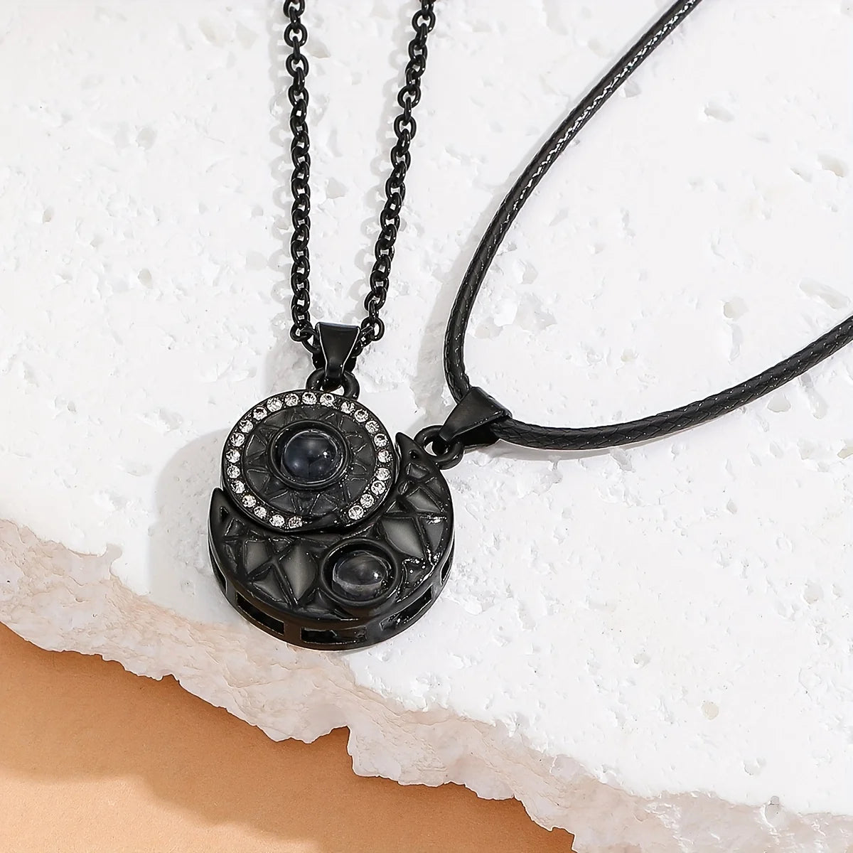 Glow in the Dark Necklace – Luminous Couple Pendant