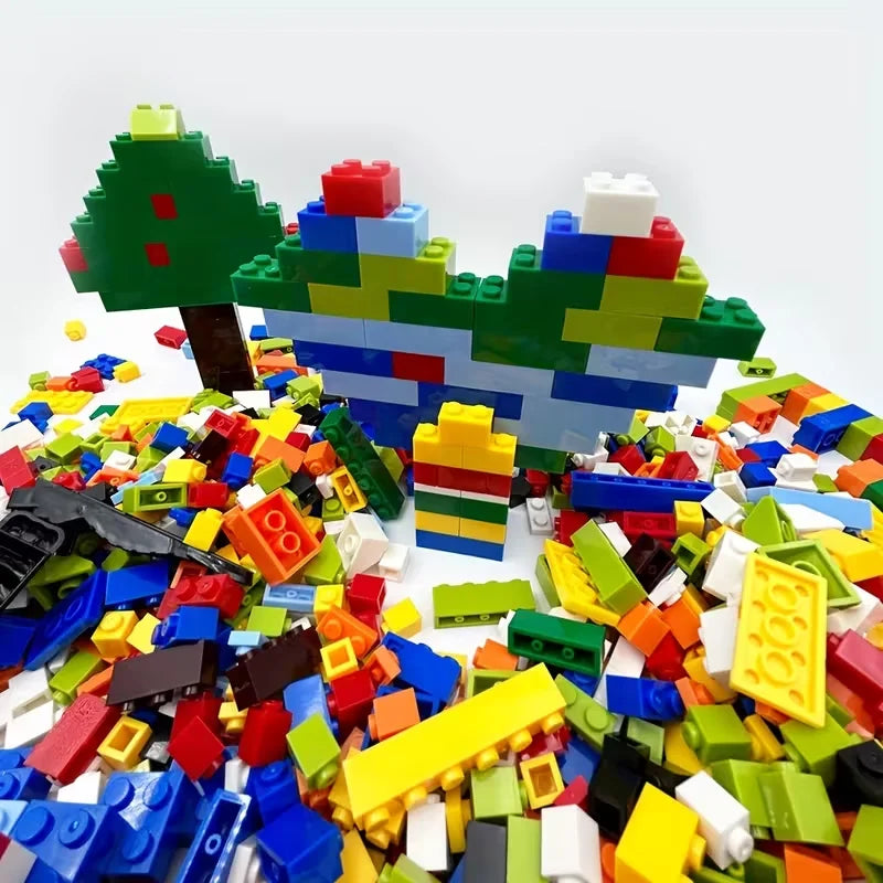 1000 pieces of building blocks city DIY creative building blocks compatible building blocks large base plate educational childre