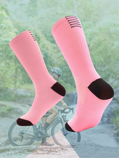 Professional Cycling Socks Long Tube Men's and Women's Outdoor Sports Quick-Drying Four Seasons Bicycle Socks Running Socks