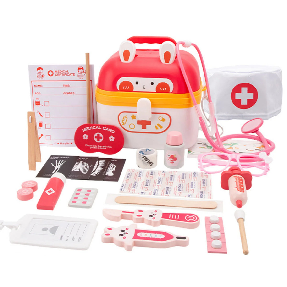 Kids Doctor Kit – Wooden Pretend Play Medical Set