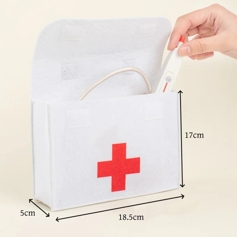 Kids Doctor Kit – Wooden Pretend Play Medical Set