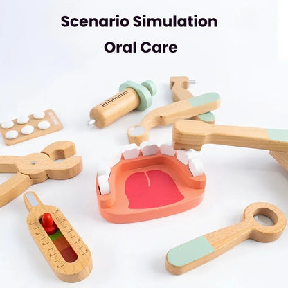 Kids Doctor Kit – Wooden Pretend Play Medical Set