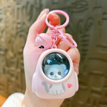 Bear Night Light Keychain – Cute Bag Charm & Pendant