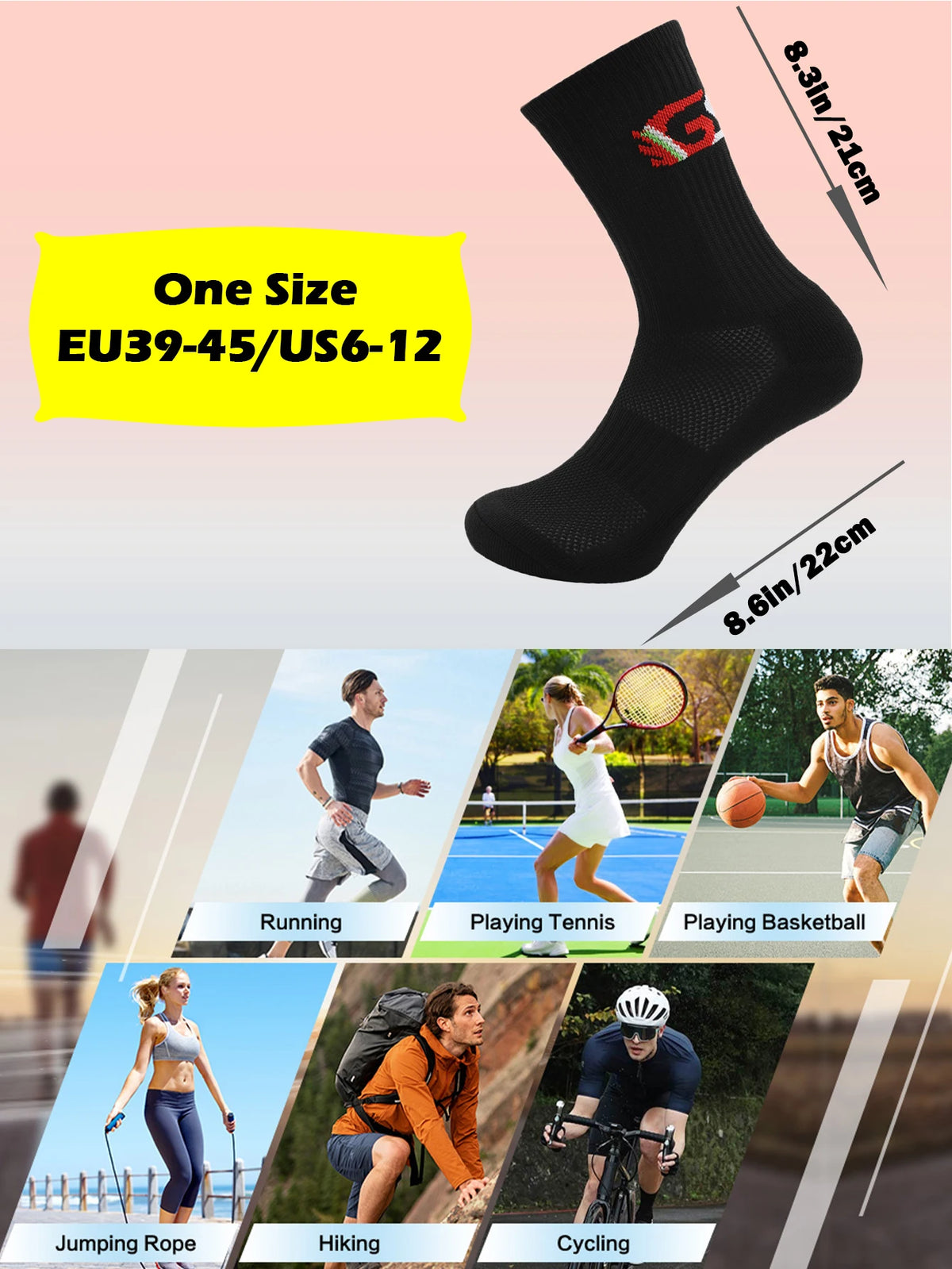 New Cycling Socks High Quality Compression Men Bike Outdoor Women Running Professional Sports Running