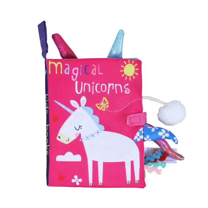 Baby Cloth Book – Interactive Early Learning Toy with Rattle
