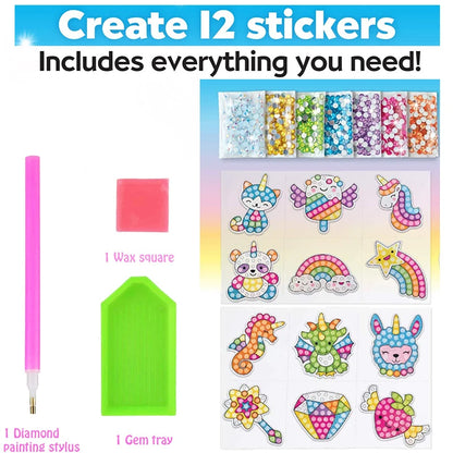 Diamond Painting Sticker Kit – Big Gem Art Craft for Kids