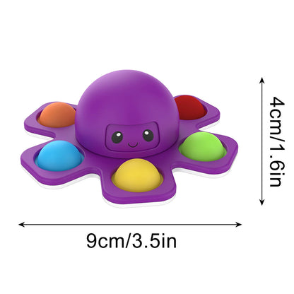 Face-Changing Fidget Spinner: Sensory Pop Toy for Stress Relief