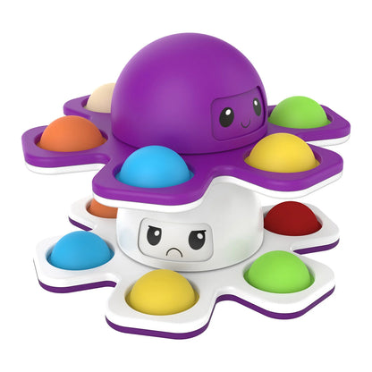 Face-Changing Fidget Spinner: Sensory Pop Toy for Stress Relief