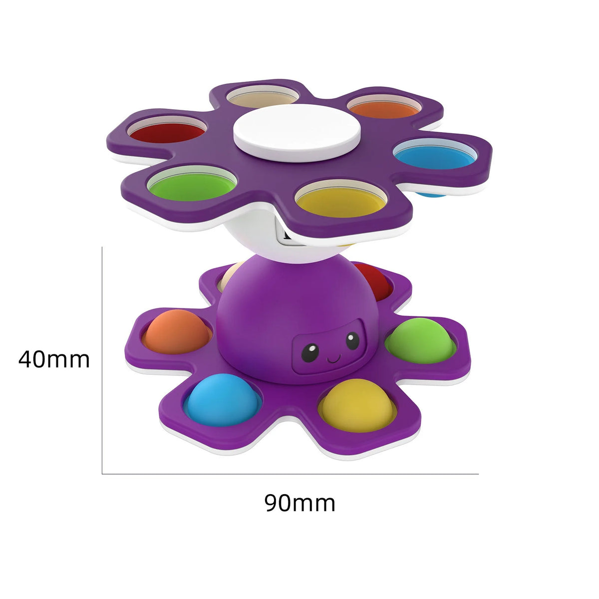 Face-Changing Fidget Spinner: Sensory Pop Toy for Stress Relief