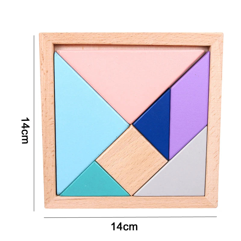3D Wooden Puzzle for Toddlers – Montessori Learning Toy
