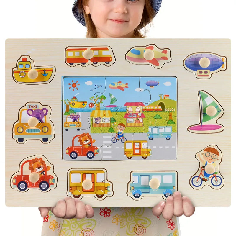 Montessori Puzzle – Kids Jigsaw Tangram Educational Toy