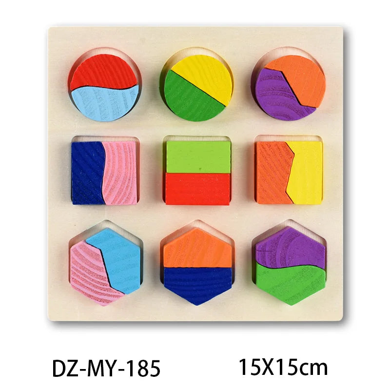 Montessori Puzzle – Kids Jigsaw Tangram Educational Toy