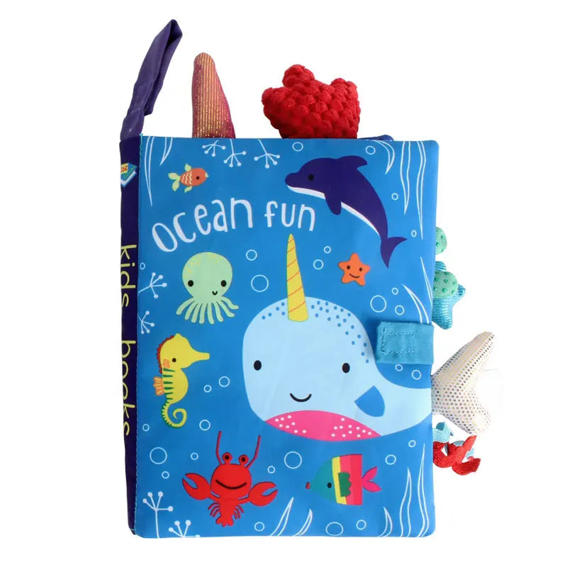 Baby Cloth Book – Interactive Early Learning Toy with Rattle