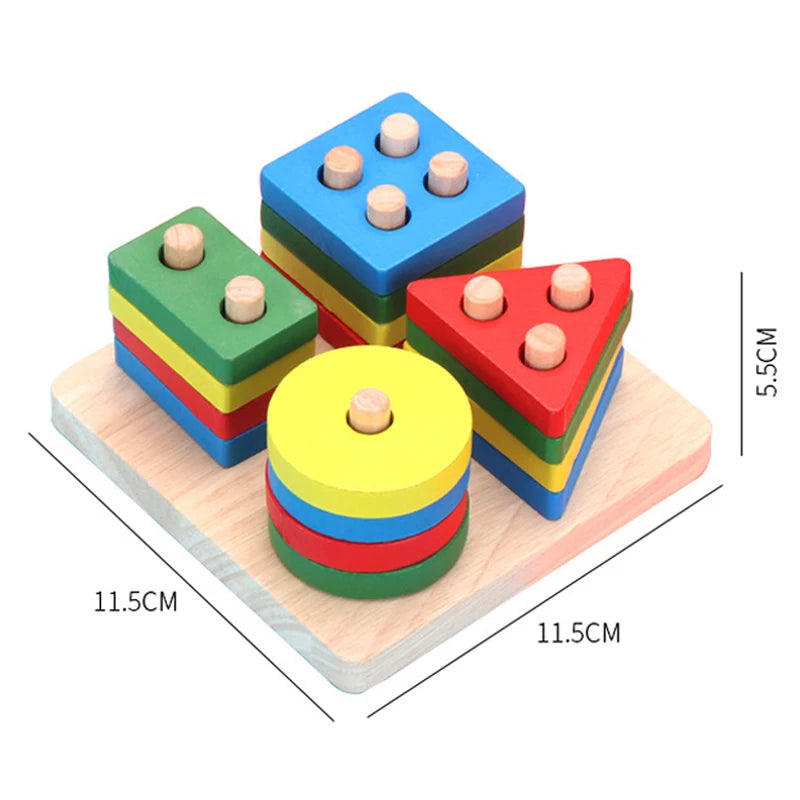 Wooden Puzzles for Kids 3D Early Learning Educational Toy