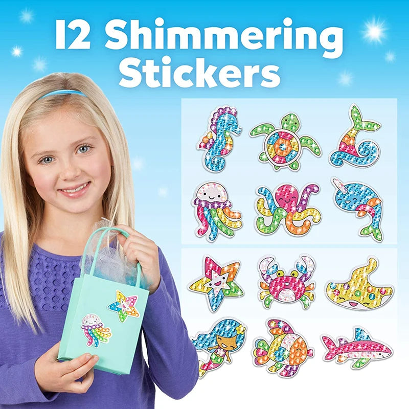 Diamond Painting Sticker Kit – Big Gem Art Craft for Kids