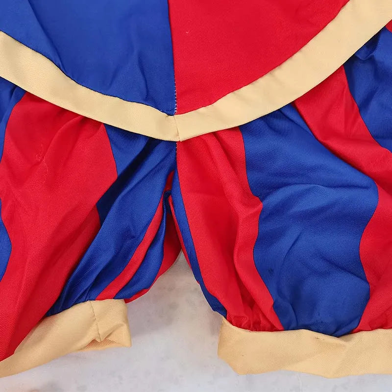 Circus Cosplay Costume Unisex Jumpsuit with Hat & Gloves