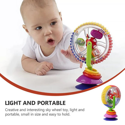 Baby Suction Cup Toy with Rotating Rattle for High Chair Play