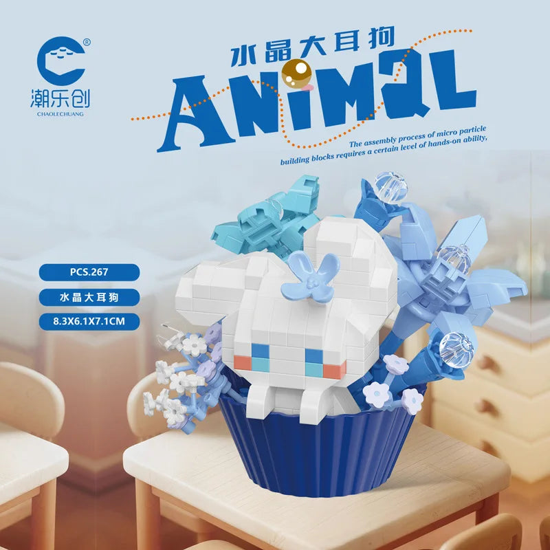 Dessert Animal Building Blocks – Cute Panda & Puppy Decor
