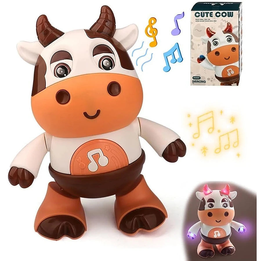 Dancing Cow Toy Electric Music Plush Interactive Baby Toy
